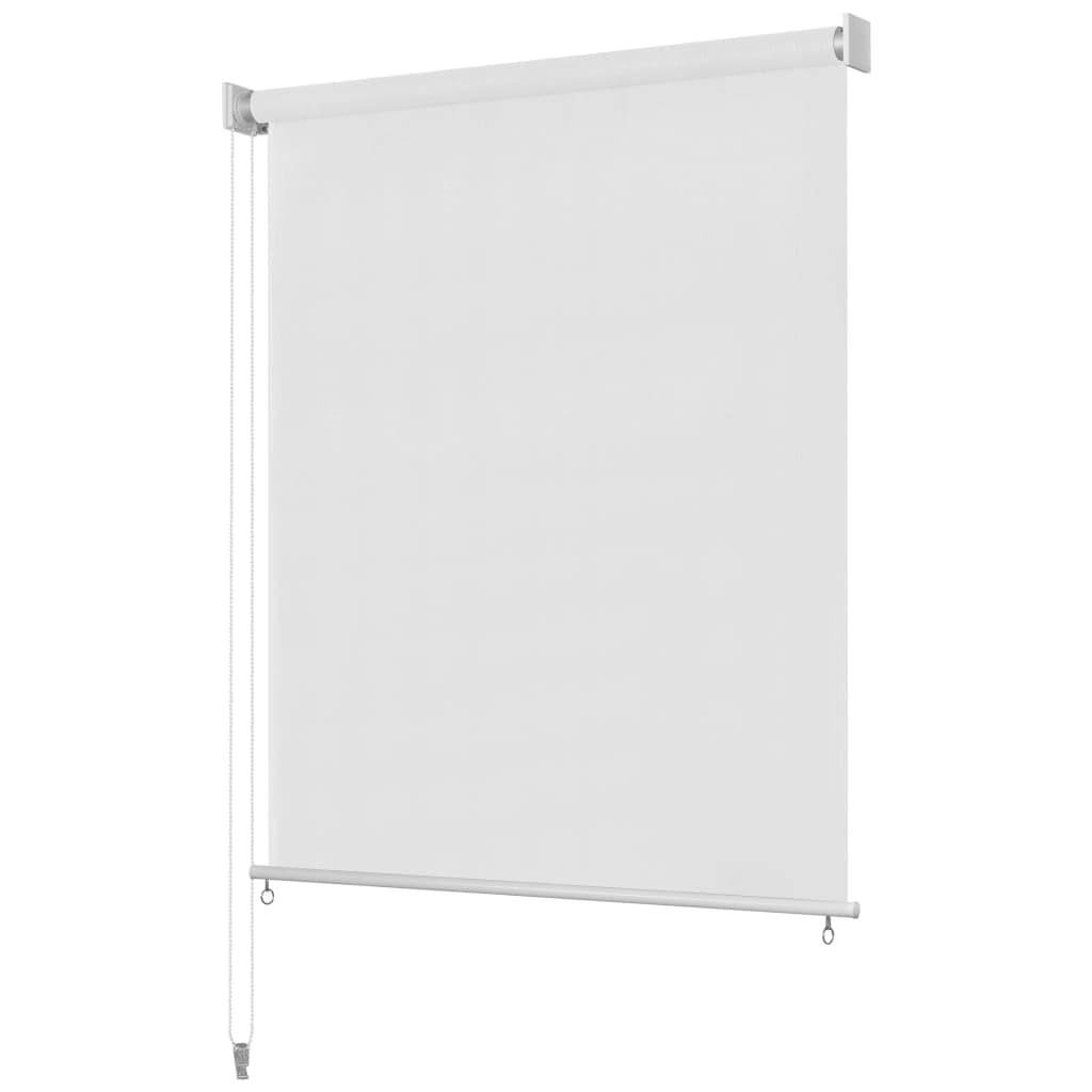 vidaXL Außenrollo Weiß 80x140 cm HDPE Image
