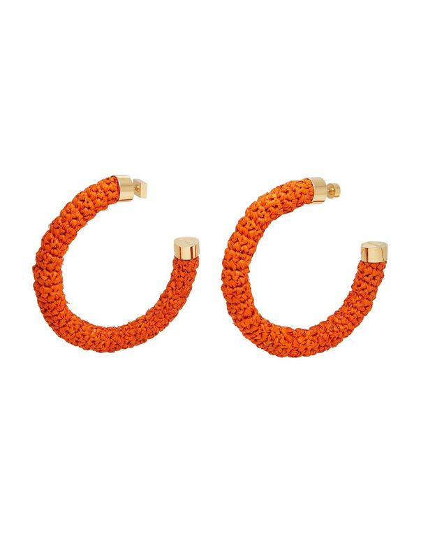 Earrings Natural Raffia - Orange - Jacquemus Earrings