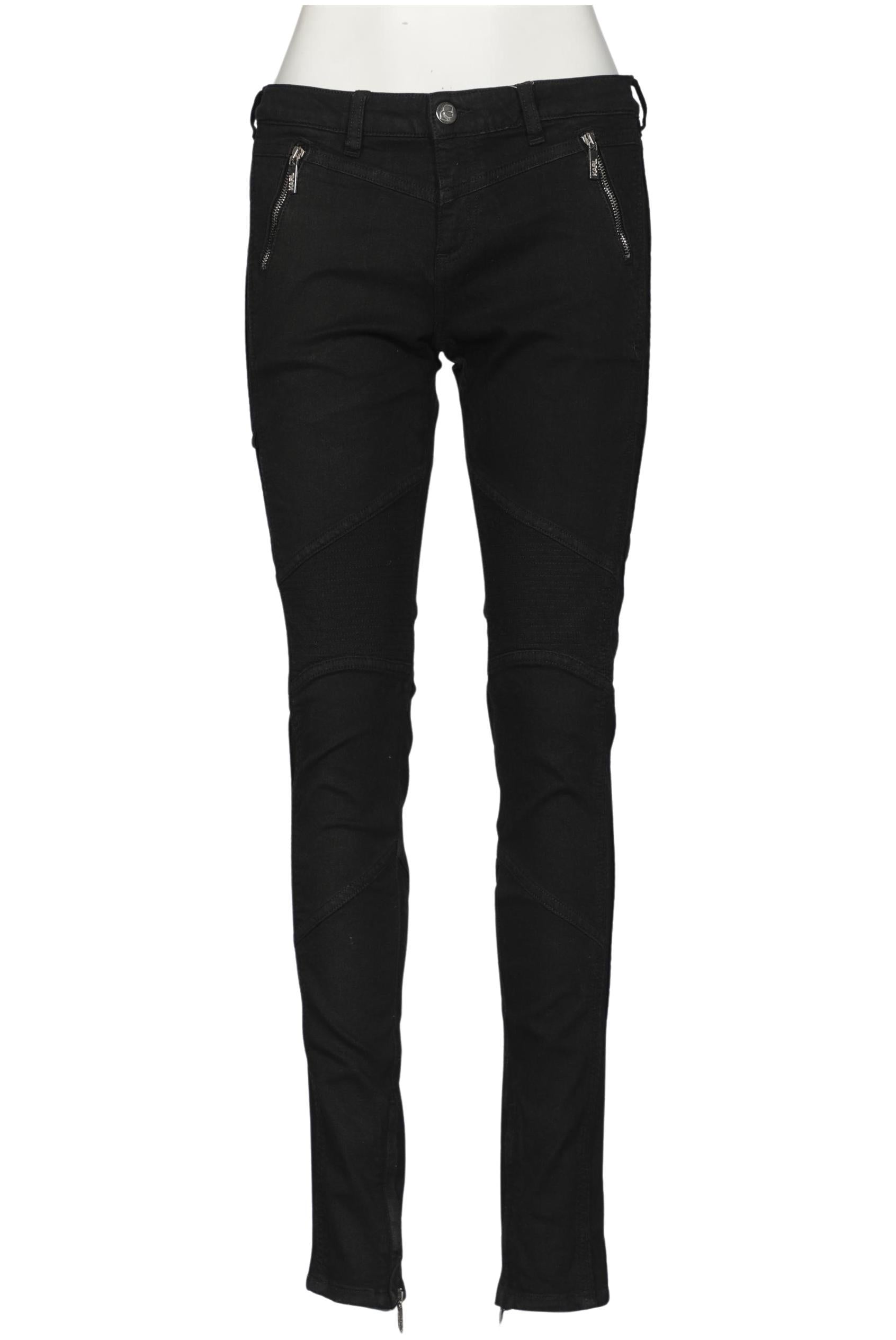 Karl by Karl Lagerfeld Damen Jeans, Gr. W28, Schwarz, Viskose / Synthetik / Baumwolle / Elasthan