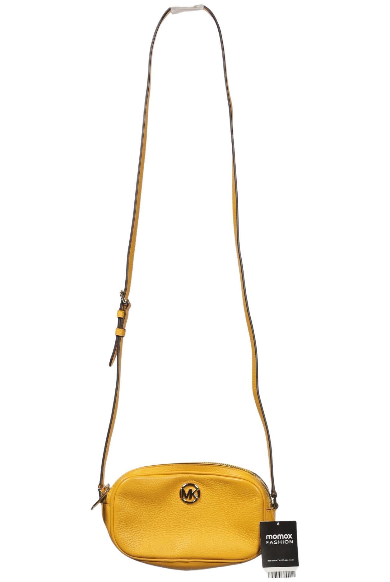 Michael Michael Kors Damen Handtasche klein Leder, Gr. , Gelb, Leder / kein / Etikett