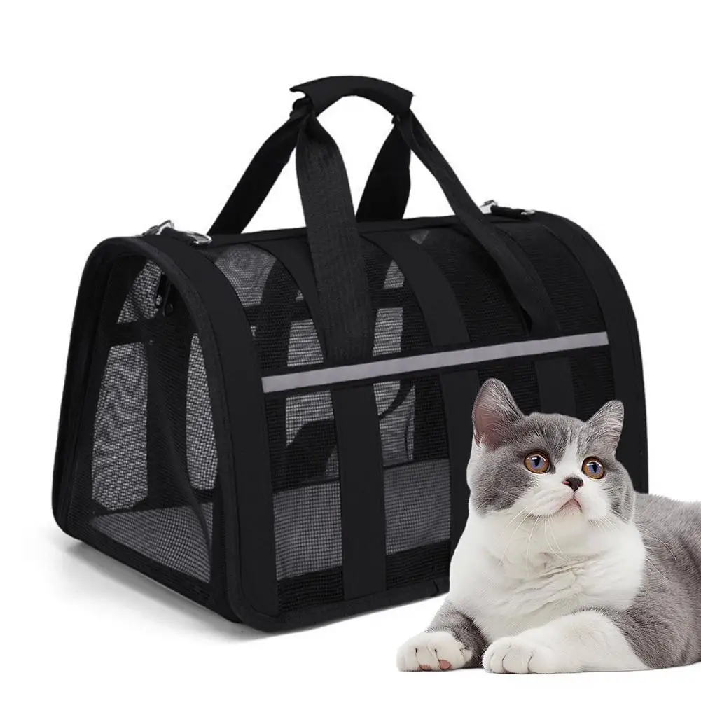 Neue atmungsaktive Katzenausflugstasche für Hunde, Summer Skew Straddle, tragbar, faltbar, kleiner und mittelgroßer Hundekäfig Image