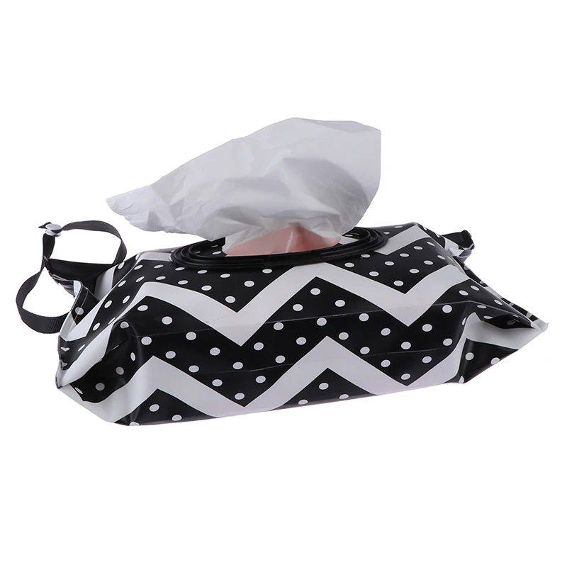 EVA Baby Feuchttücher Beutel Snap-Strap Nachfüllbare Feuchttücher Tasche Flip Cover Tissue Box Outdoor Nützliche Baby Kinderwagen Zubehör Image