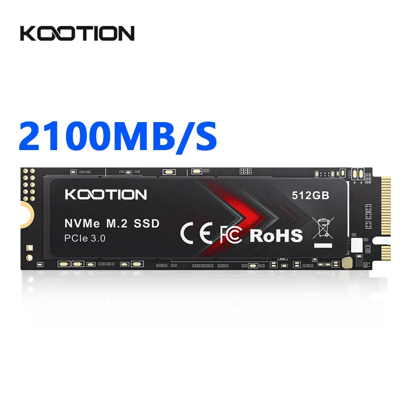 KOOTION X15Lite SSD NVMe M2 1 TB 512 GB 256 GB Nvme M2 SSD M.2 2280 PCIe 3,0 x 4 interne Solid State Drives Disk für Laptop Desktop Image