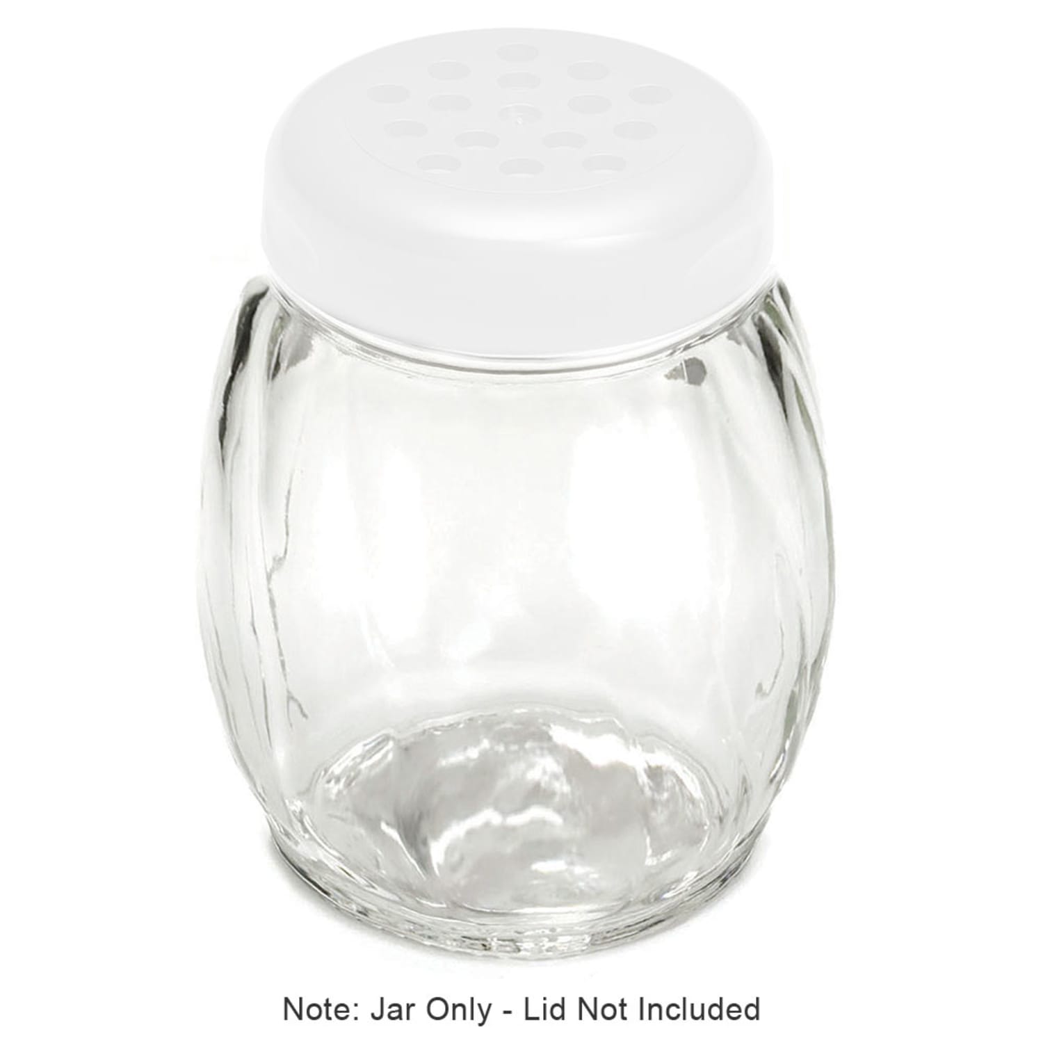 Tablecraft P260J 6 oz Polycarbonate Dispenser Jar Only, Fits P260 & P260SL, 2 Dozen - Tablecraft
