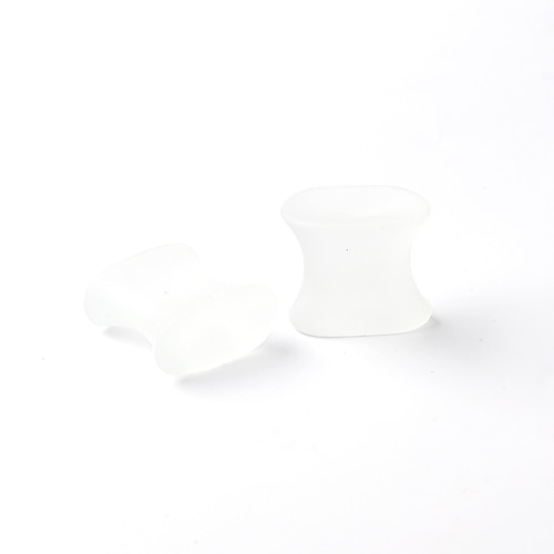 Zehenspreizer aus Gel und Silikon für Damen und Herren, Korrektur von Ballenzehen, Schmerzen, Zehenausrichtung, weiche Zehenspreizer bei krummen, überlappenden und Hammerzehen Image