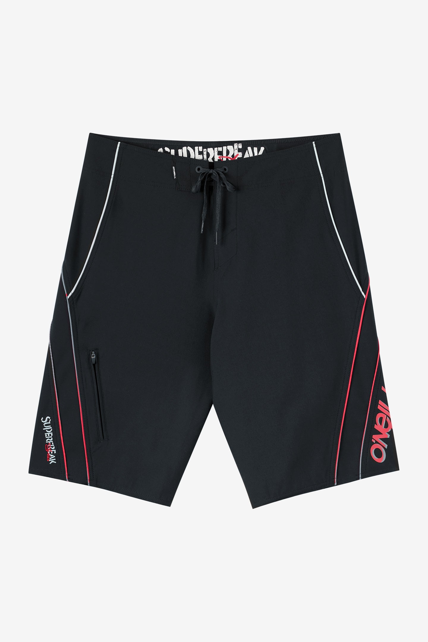 O'Neill Men's Superfreak Re-Issue Y2K 22"" Board Shorts in Black 2, Size 33, Elastane/Polyester