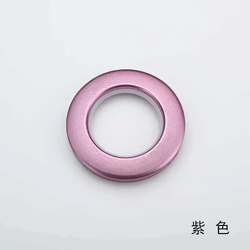 Lila Ringset, Rom-Ring, Kunststoff, Heimdekoration, geräuschlose Ösen für Vorhänge, Ringvorhangzubehör, hohe Qualität Image
