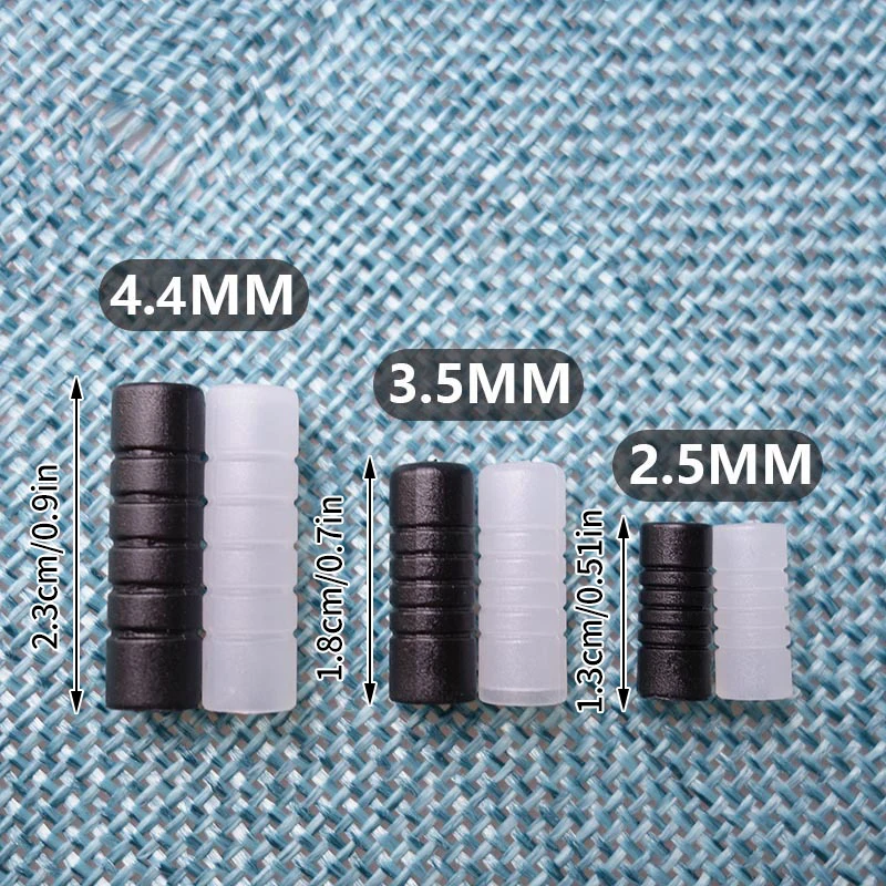 50Pcs Staub Schutz Kappe Abdeckungen Set Für 3,5/2,5/4,4mm Stecker Transparent HIFI Audio Kabel Jack staub Stecker Kopfhörer Zubehör Image