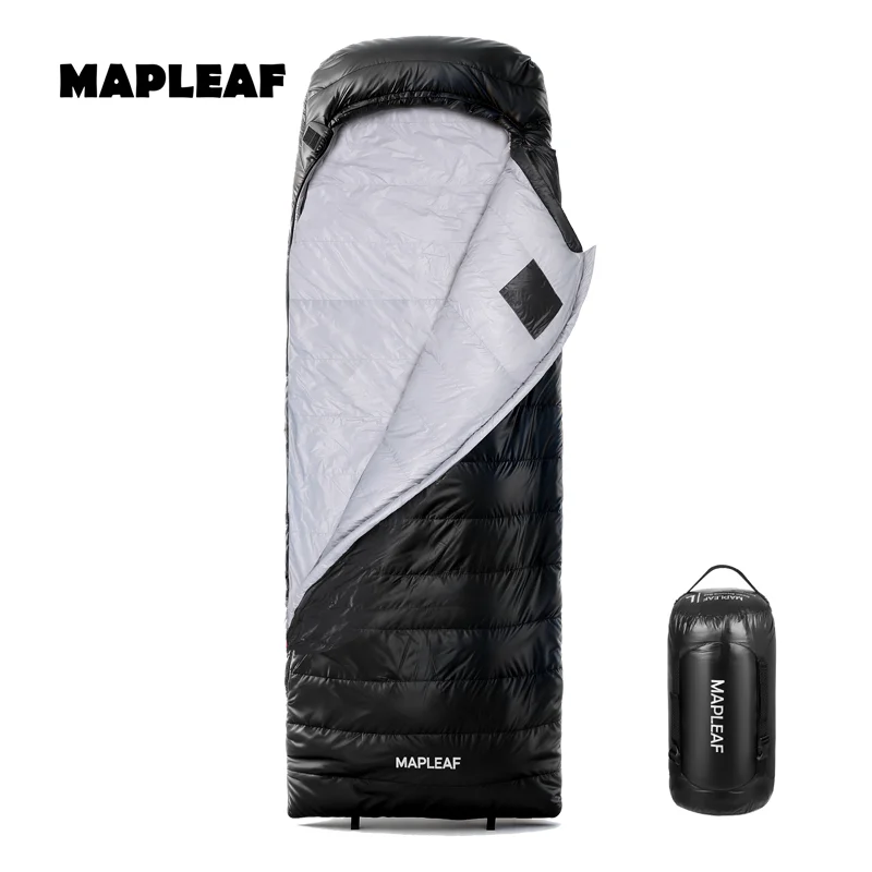 MAPLEAF Schlafsack Winter Leichtgewicht Entendaunen-Schlafsack Ultraleicht Wasserdichter Schlafsack 650FP Camping-Schlafsäcke Image