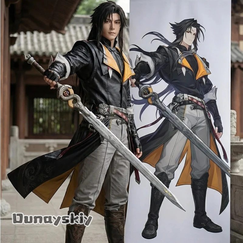 Zenless Zone Zero Nightmare-Bound Ye Shiyuan Cosplay-Kostüm Lederjacke Oberteil Hose Zubehör-Set Halloween-Verkleidung Outfit Image