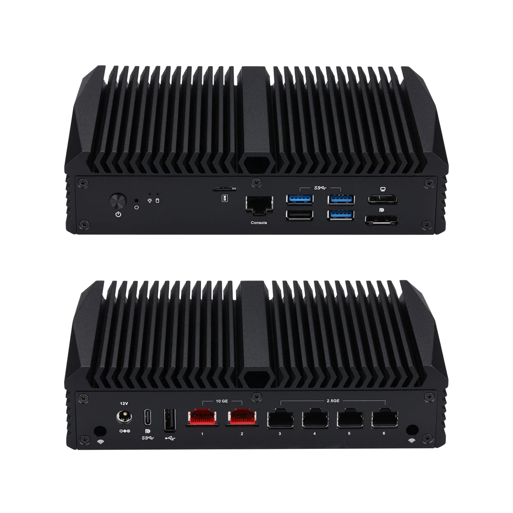 Q10900H6 2x10 Gigabit LAN, 4 x I226-V 2,5 Gigabit LAN, N100/N150/N305/355 Prozessor Onboard Qotom Firewall Gateway Router Image