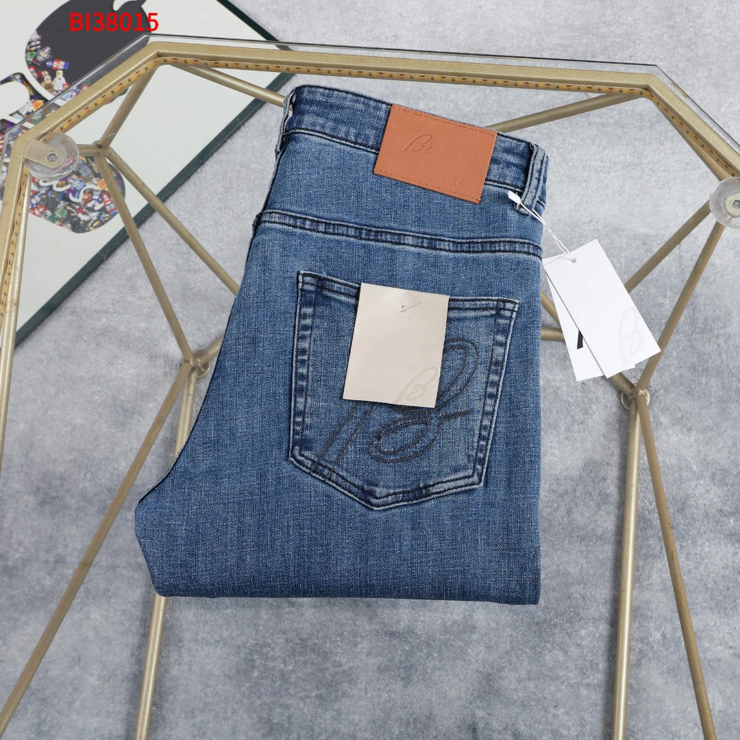 OECHSLI Jeans aus dünner Baumwolle für Herren, 2026, Frühling und Sommer, neue Mode, Stickerei, bequem, gerade, für den Außenbereich, große Größe, 29–40, lange Hosen