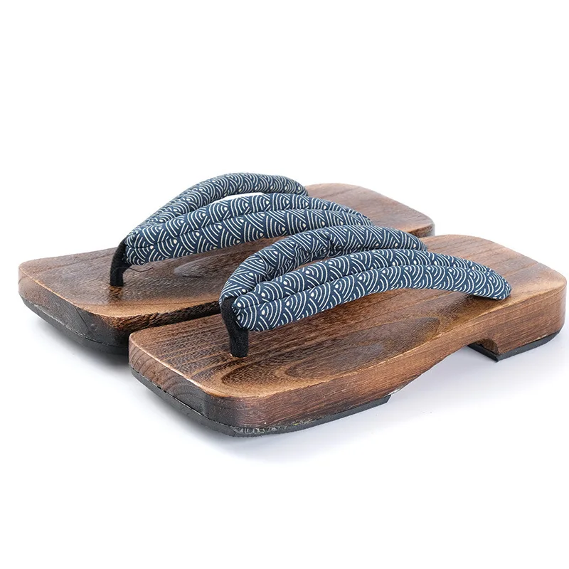 Flache Ferse männer Clogs Japanischen Geta Hausschuhe Verbrannt Paulownia Gesundheit Holz Schuhe Klassische Stil Größe 40-45