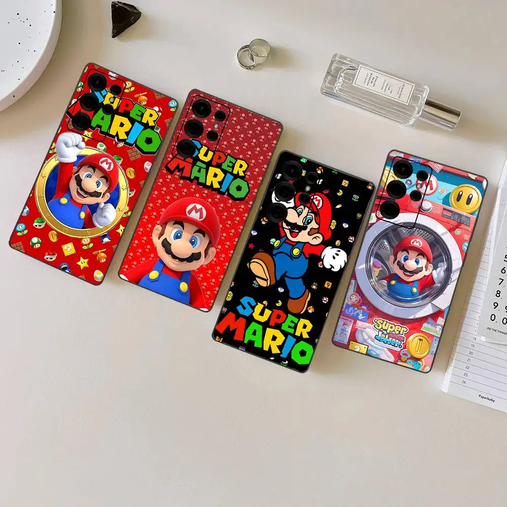 Magic Super M-Marios Cartoon Handyhülle für Samsung S24Fe 25 Ultra Plus 20 Lite 21 30 22 23 24 22 Ultra 5G Fundas