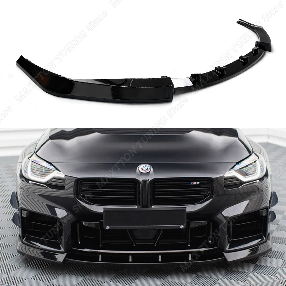 Für BMW M2 G87 2023-2025 Maxton Stil Frontschürze Lippe V.3 Glanz Schwarz Front Splitter Spoiler Diffusor Schutz benutzerdefinierte Teile Image