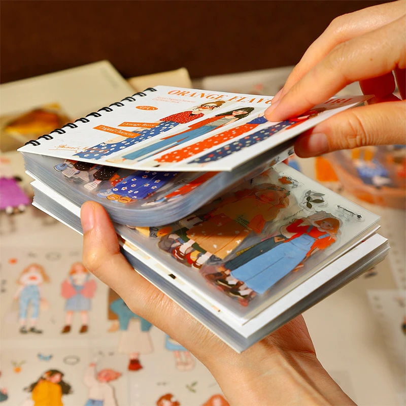 50 Stück/Packung Cartoon-Charakter-Aufkleber für Mädchen, Süße Heilende Dekoration, DIY Handgemachtes Album Scrapbooking Dekorative Papierbedarf Image