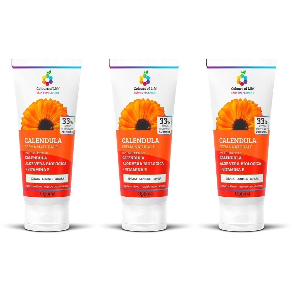 Optima Calendula Crema Naturale 3x100 ml