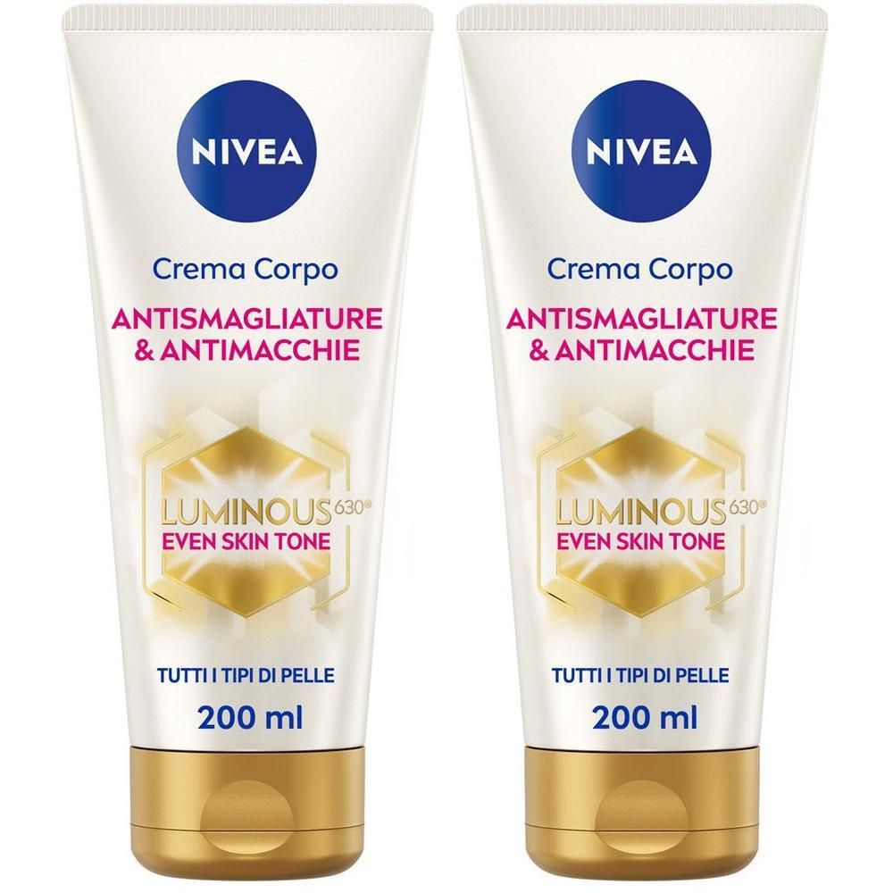 Nivea Luminous630 Crema Corpo Antismagliature & Antimacchie 200 ml, sm