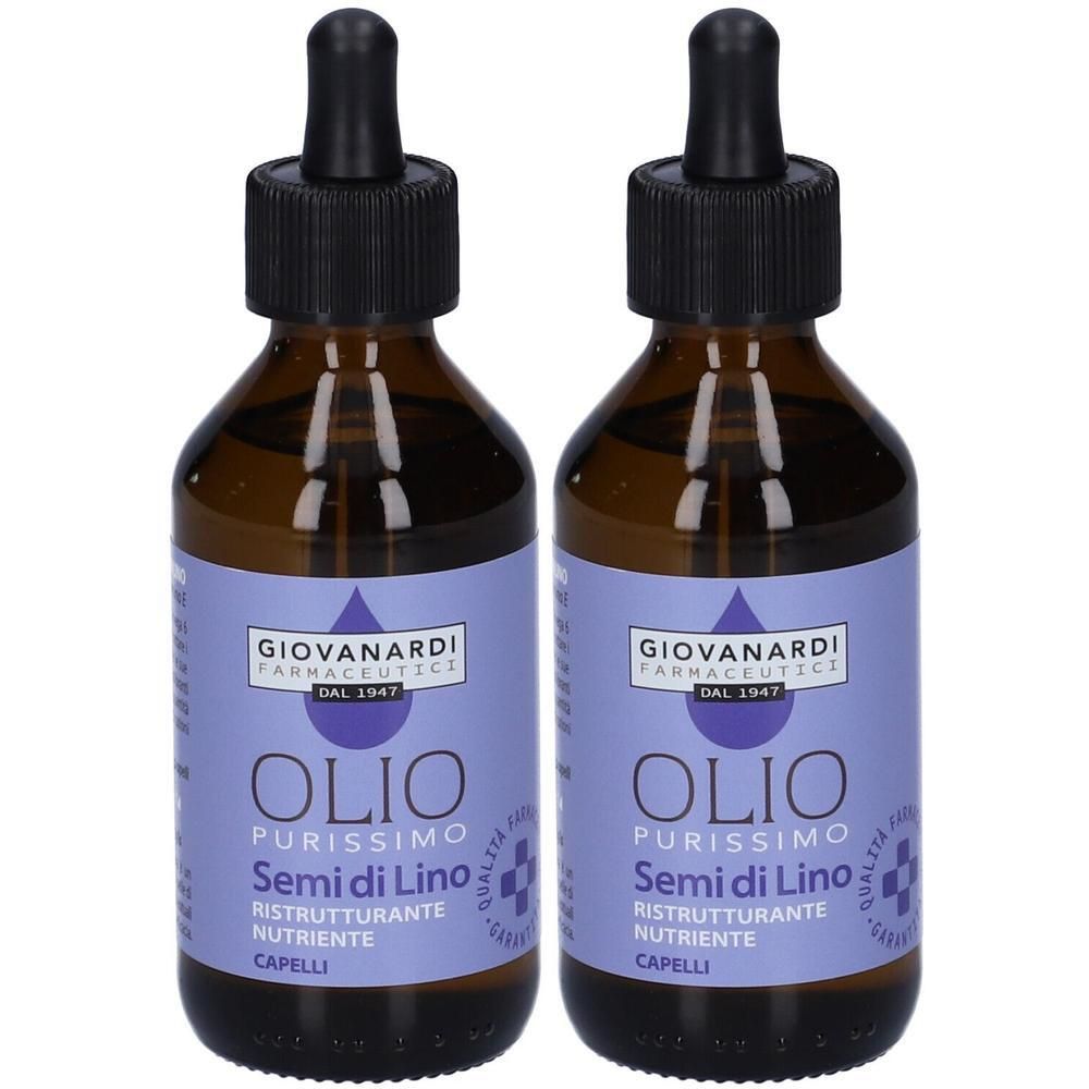 Giovanardi Farmaceutici Olio Purissimo di Semi Lino 2x100 ml