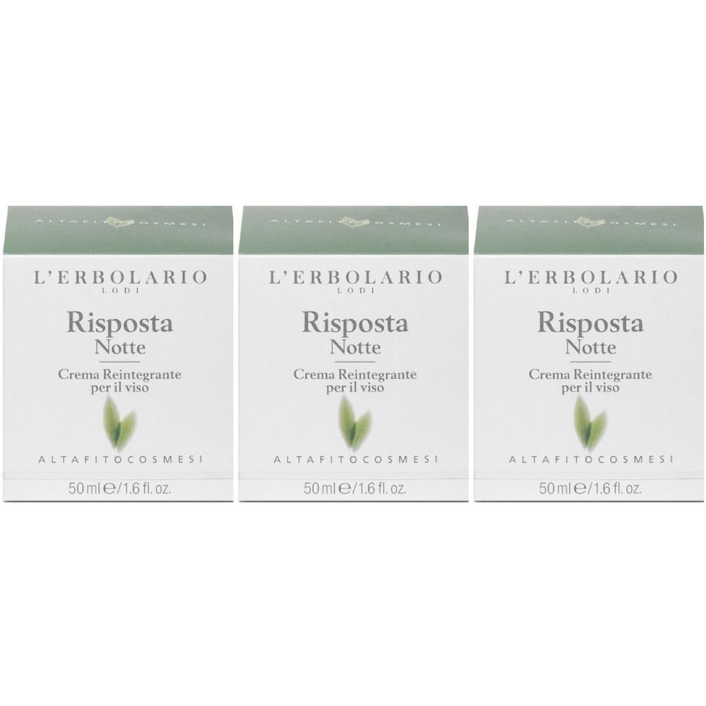 L´Erbolario Risposta Notte Altafitocosmesi Crema Viso 3x50 ml notte