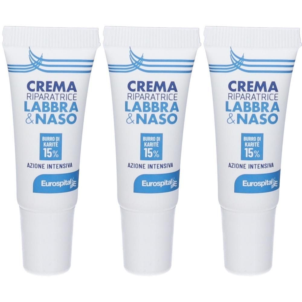 Pasta Eurospital Crema Riparatrice Labbra e Naso 3x8 ml