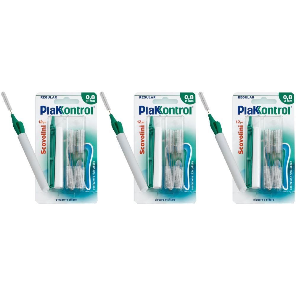PlakControl® Scovolini 0,8 mm 3x10 pz Spazzolino da denti