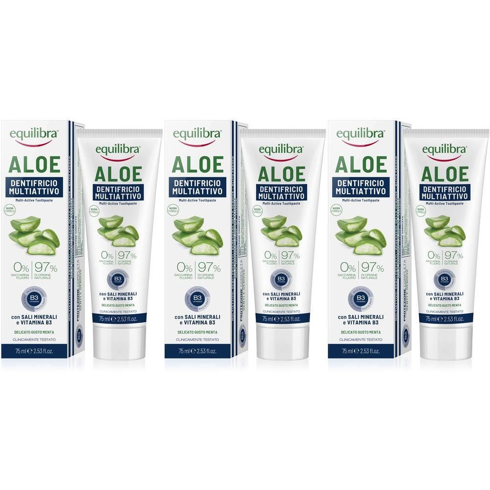 Equilibra Aloe Dentifricio 3x75 ml