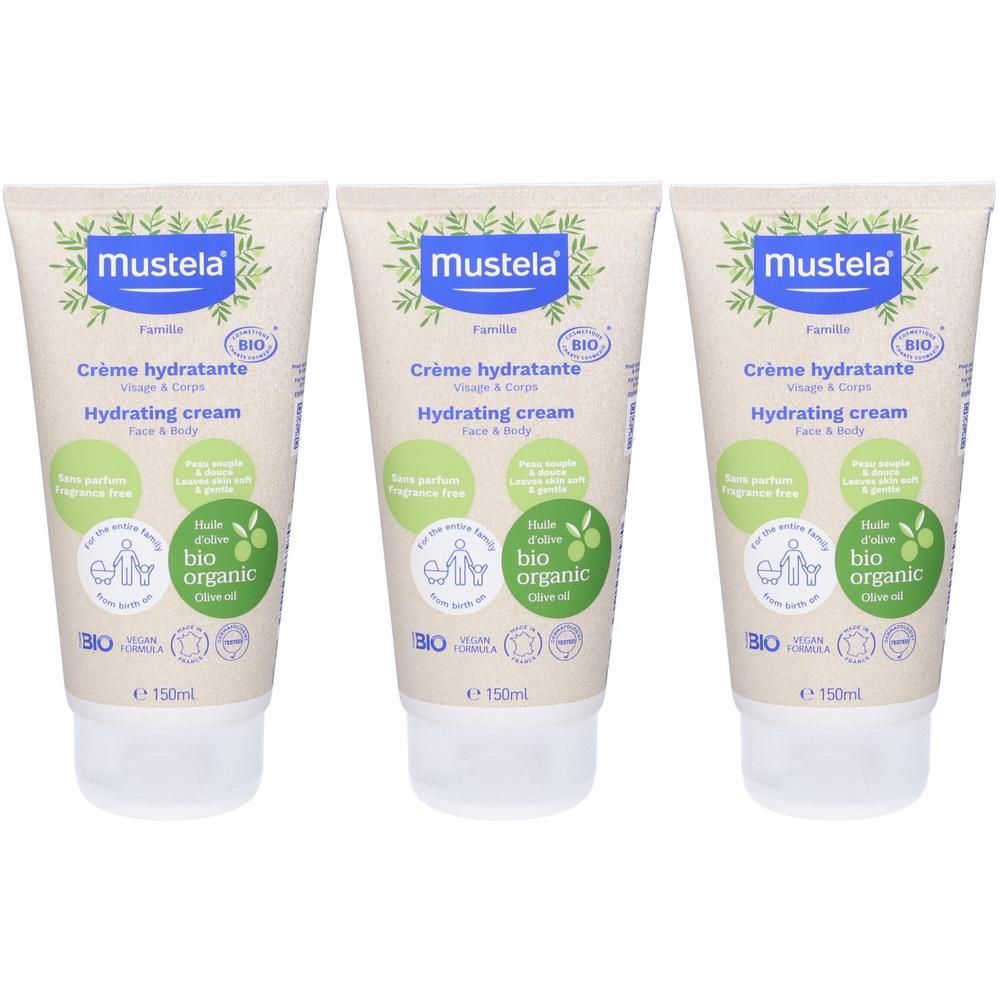 Mustela Crema Idratante BIO 3x150 ml Gel