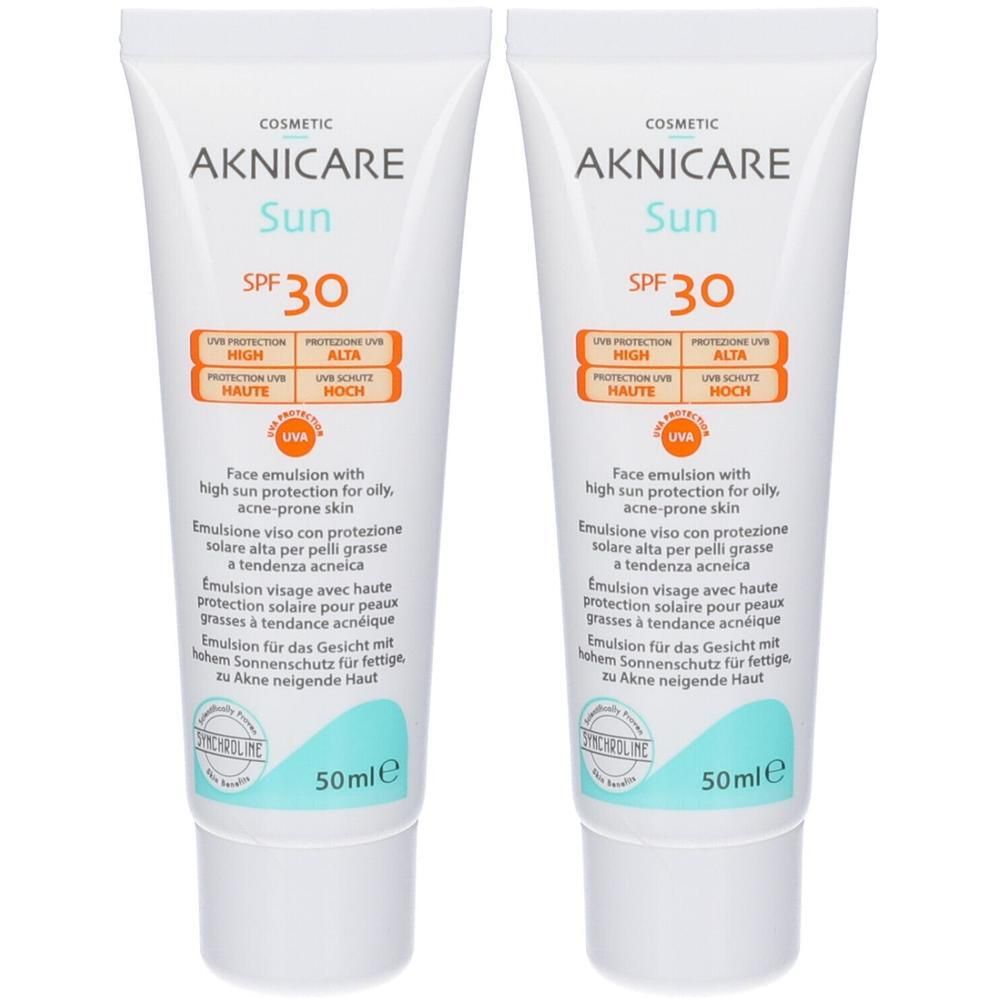 Aknicare Sun Spf 30 50 Ml 2x50 ml Emulsione