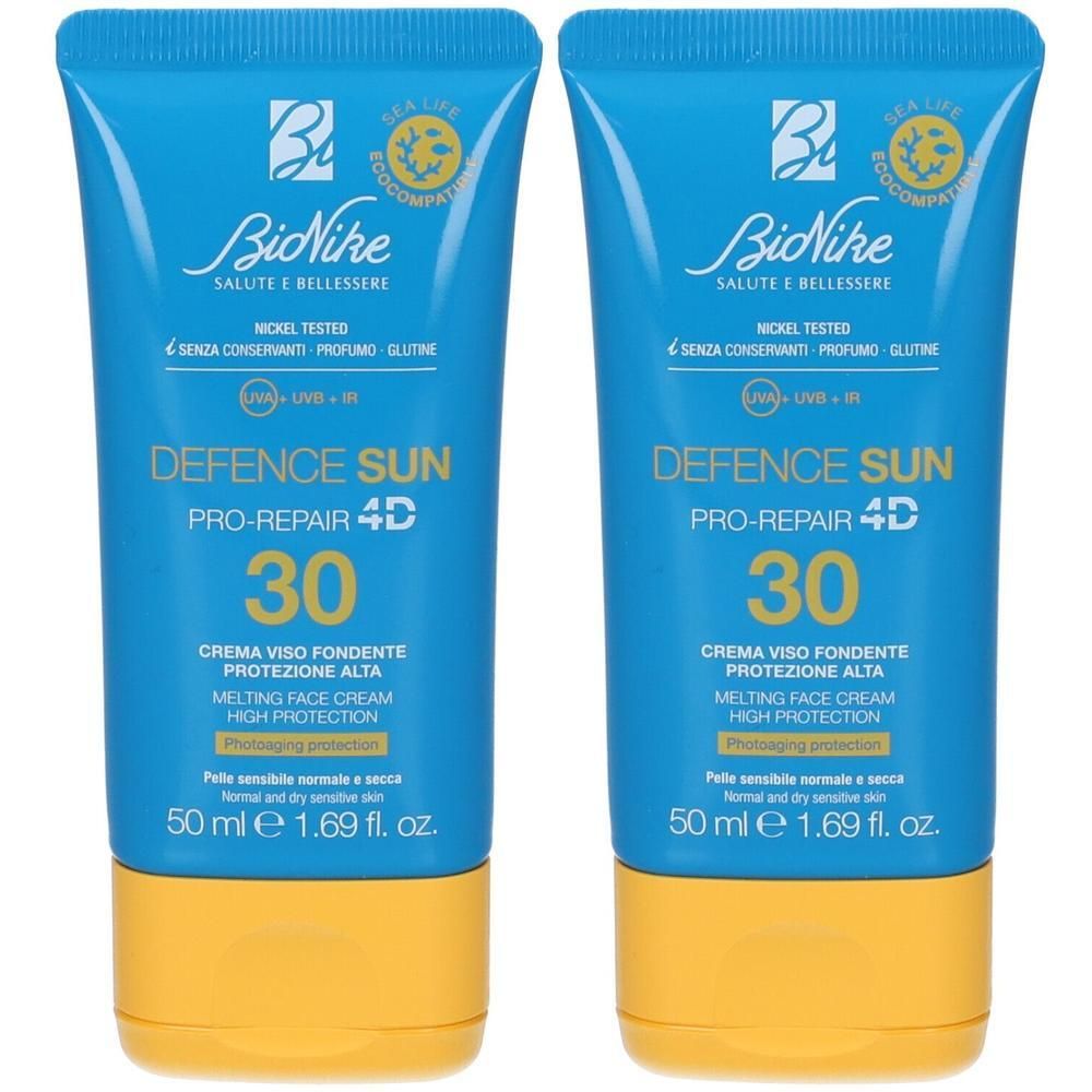 Bionike Defence Sun SPF30 Crema Viso Fondente 2x50 ml