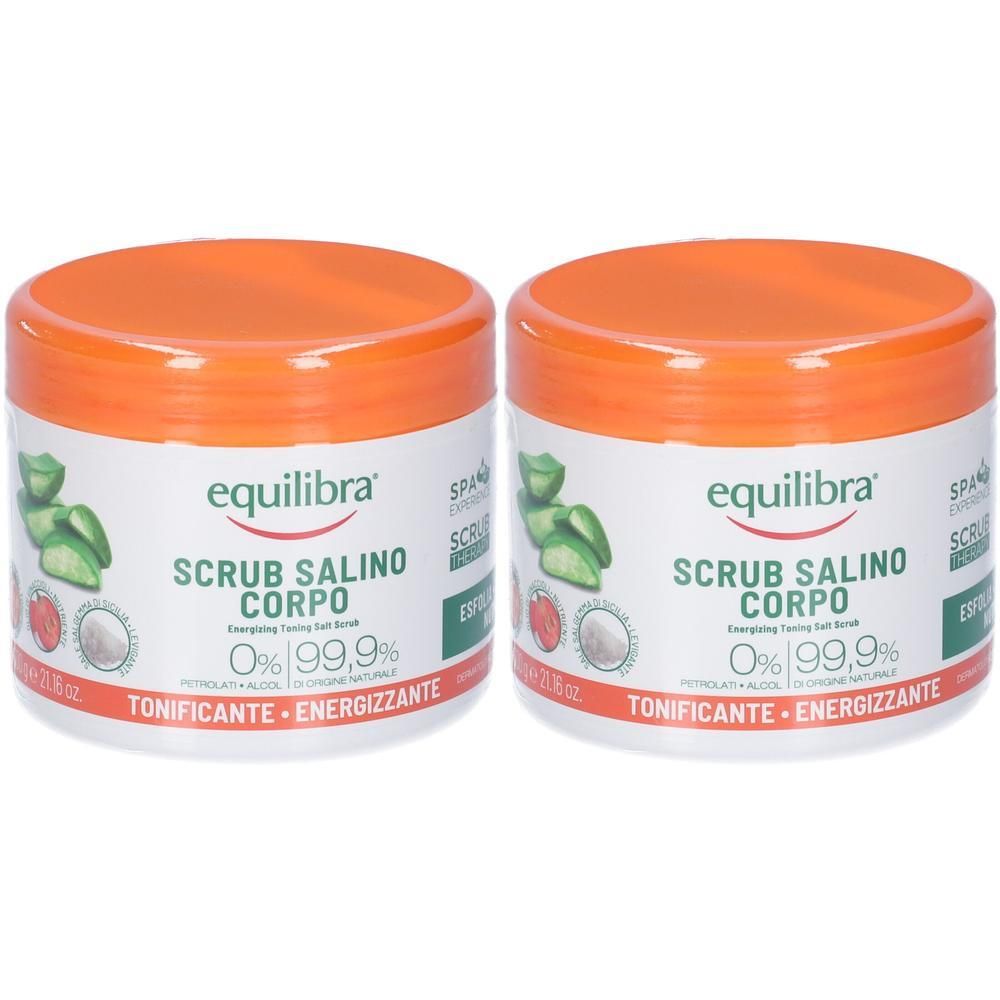 Equilibra® Scrub Salino Tonificante Energizzante 2x600 g