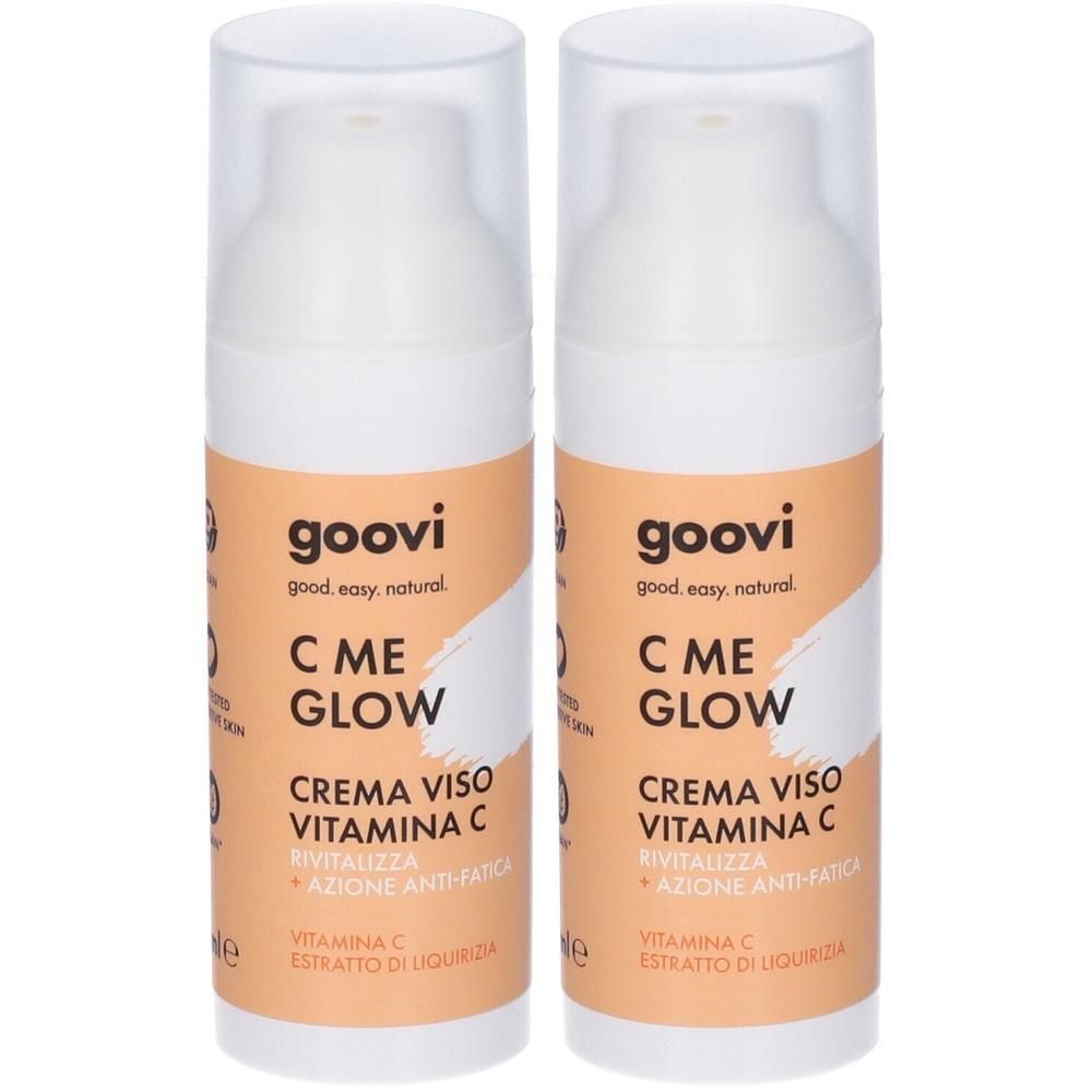 Goovi C Me Glow Crema Viso con Vitamina 2x50 ml