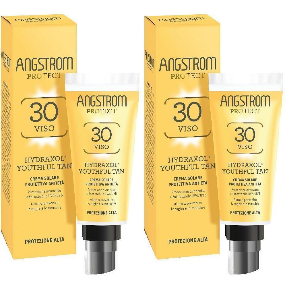 Angstrom Protect Crema Solare Viso Idratante e Antietà SPF 30 2x1 pz s