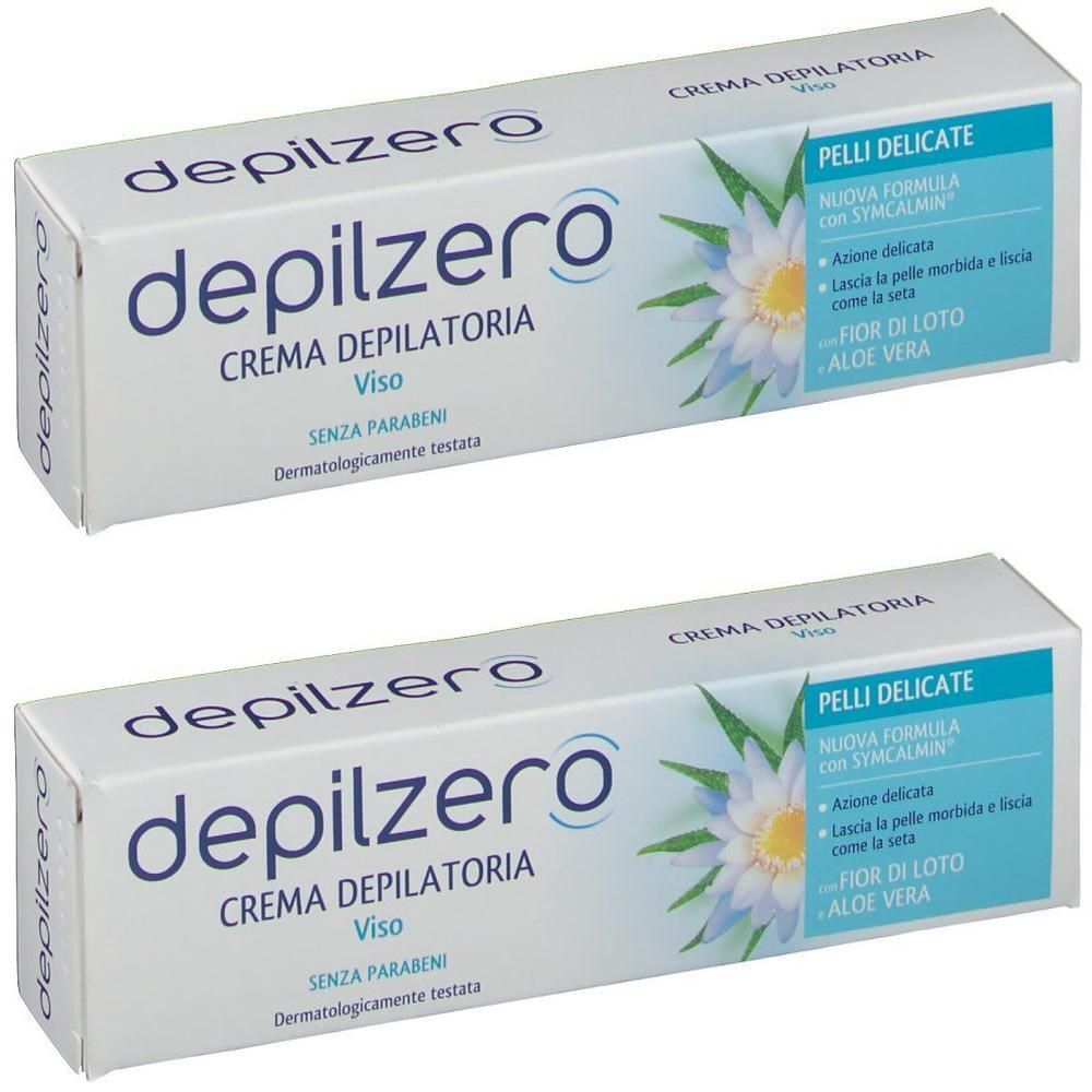 Depilzero Crema Depilatoria Viso 2x50 ml