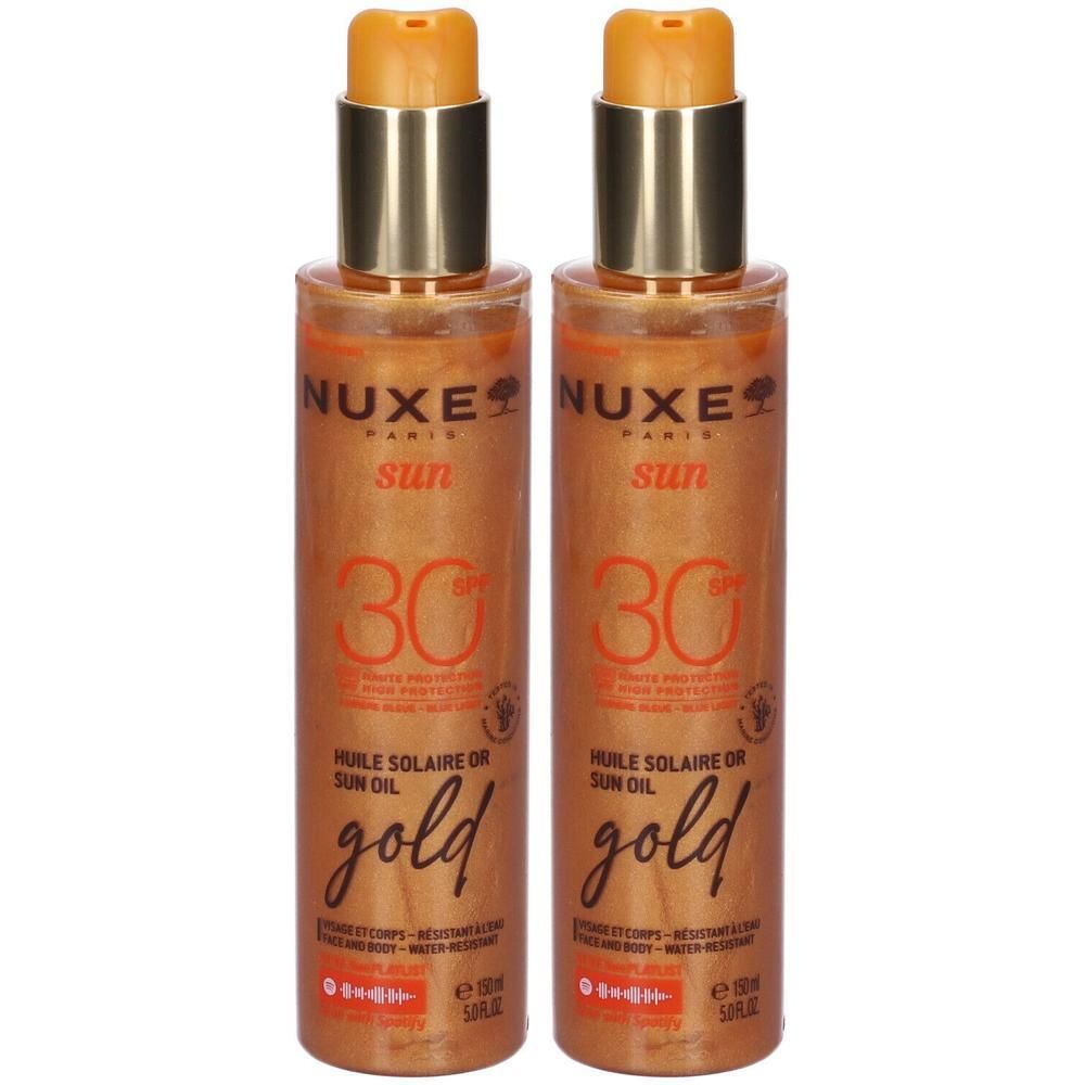 Nuxe Sun Olio Solare Dorato Protezione SPF 30 2x150 ml