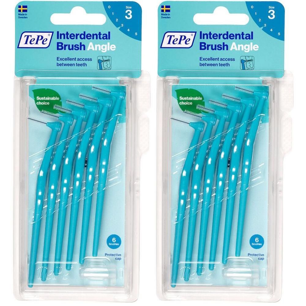 TePe Angle™ Blu Scovolino Interdentale blister ISO 3 - 0,6 mm 2x6 St