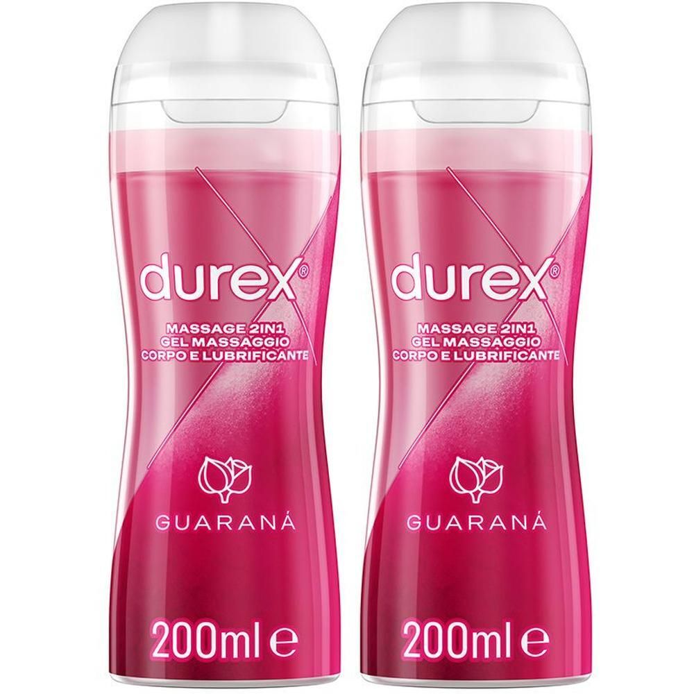 Durex Massage 2 in 1 Guaranà, Lubrificante Sessuale Intimo, Adatto per