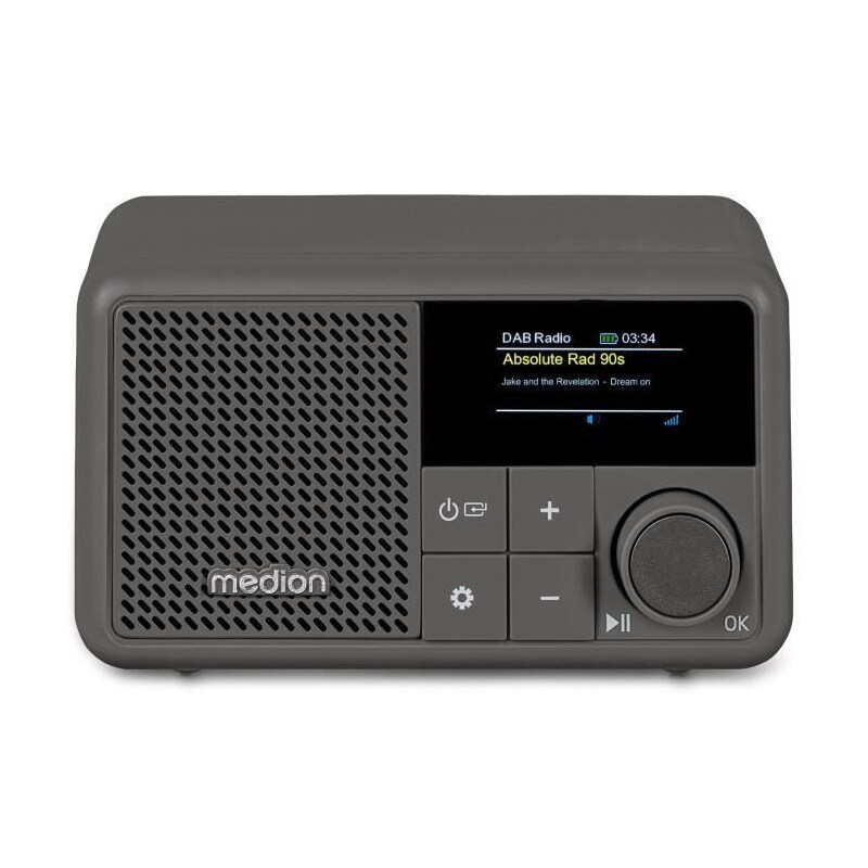 MEDION S66822 Tragbares Mini DAB+ Bluetooth-Radio, Akku Image