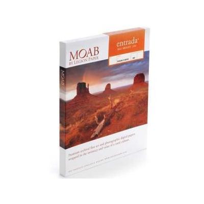 Moab Entrada Rag Fine Art, 2-Side Bright White Matte Inkjet Paper, 22.5 mil., 300gsm, 17x22 , 25 She
