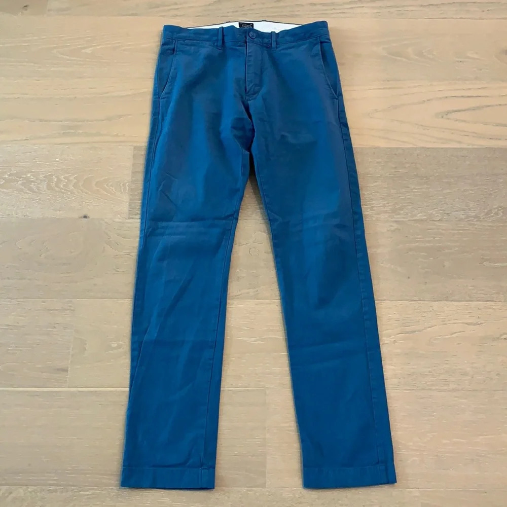 J. Crew Pants | J Crew 484 Pants Stretch Blue Golf Pants Dress Pants Khakis 30x29 Tech Pants | Color: Blue/Green | Size: 30