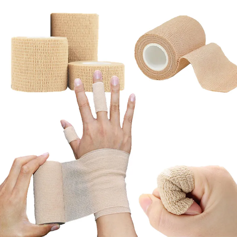 1 Rolle selbstklebendes Erste-Hilfe-Hautband, elastisches Pflaster für Sport, Erste-Hilfe-Wundpflaster Image