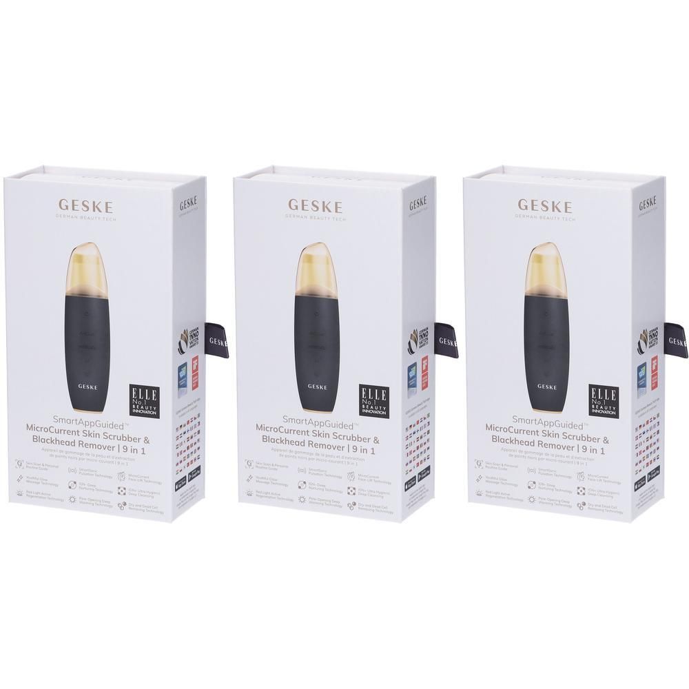 GESKE MicroCurrent Skin Scrubber & Blackhead Remover | 9 In 1 Grigio 3