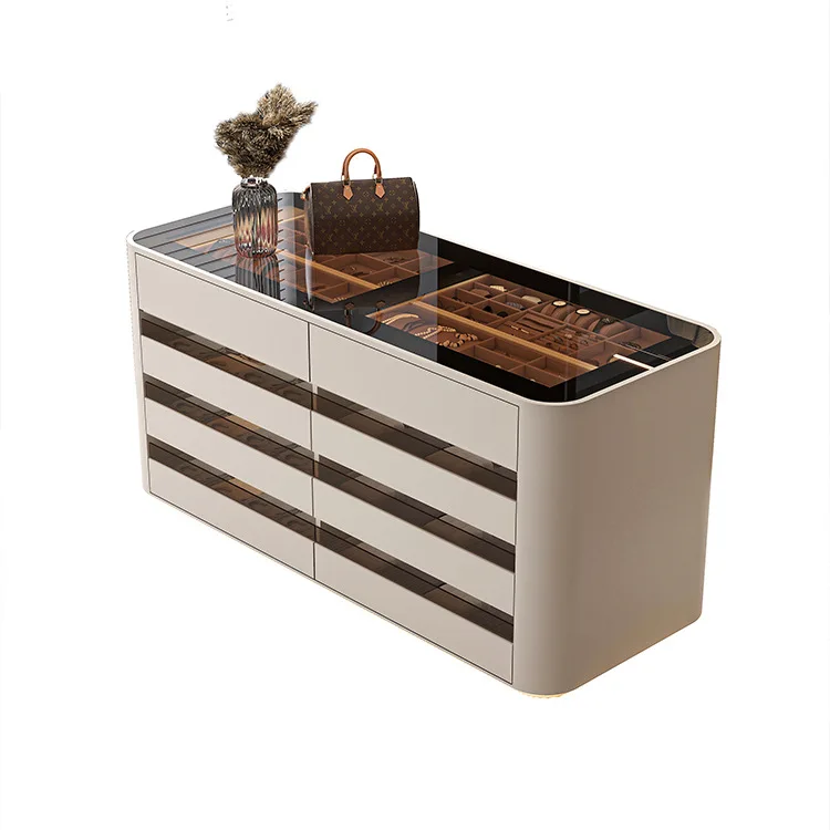 Schmuckschrank für Schlafzimmer, Nachttisch, Haushalt, Bodenschmuckschrank, italienischer Jane-Stil