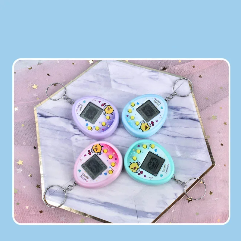 Heiß begehrte lustige Tamagotchi-Elektroniktiere, nostalgisches virtuelles Cyber-Haustier-Spielzeug, Schlüsselanhänger-Geschenkspielzeug für Kinder, Tier-Ei-Haustier-Spiel Image