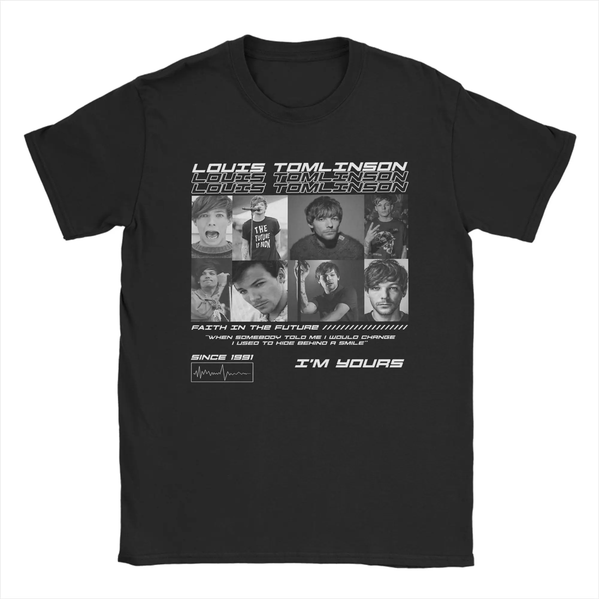 Louis Tomlinsons Herren-T-Shirts „I'm Yours“, lustige T-Shirts, kurzärmeliges T-Shirt mit Rundhalsausschnitt, 100 % Baumwolle, große Größen
