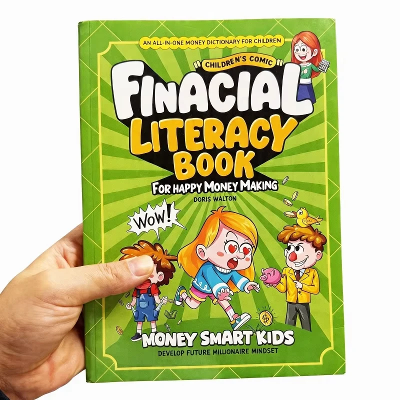 Finanzkompetenz-Buch Kinder-Comic für Glückliches Geldverdienen Klug Geldverdienen für Kinder Entwicklung einer Zukunftsschwergewichtsmindset für Millionäre Image