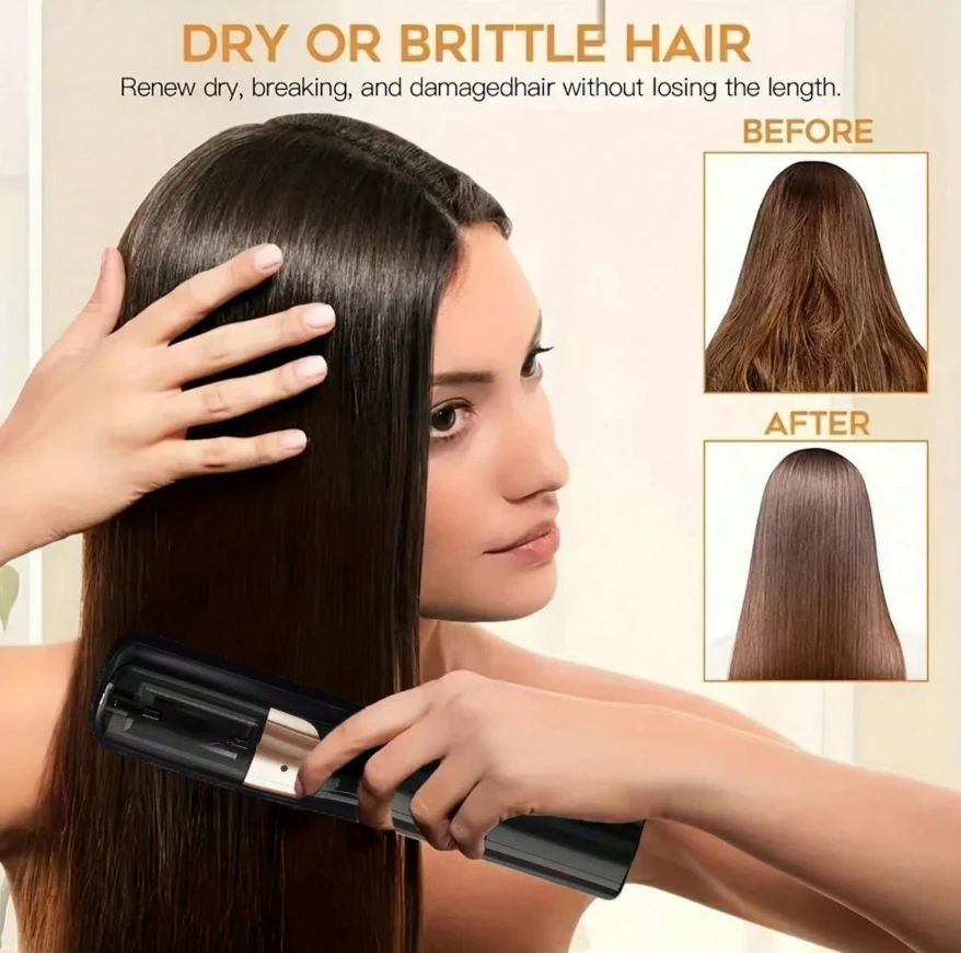 Wiederaufladbarer kabelloser Haarschneider für gespaltenes Haar, Trimmer für gespaltenes Haar, entfernt beschädigtes Haar, repariert das Haar Image