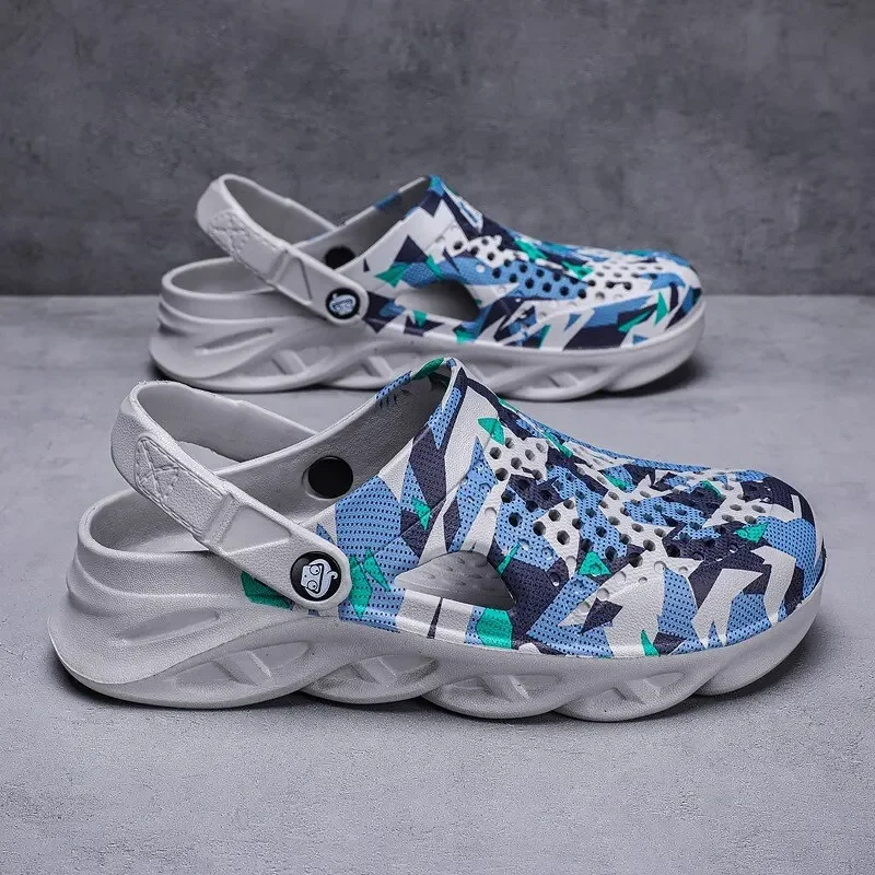 Unisex Sommer EVA Hausschuhe Herren Clogs Plateau Paar Strand Sandalen Outdoor Casual Rutschfeste Slides Sandalen Plateau-Sandalen Schuhe