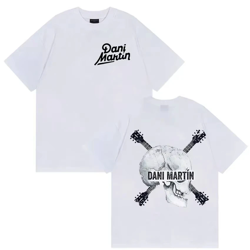 Dani Martín 2026 "25 Pts Años" Tour Merch T-Shirt, Gothic Hip Hop Baumwoll-Retro-Mode-T-Shirts für Damen und Herren