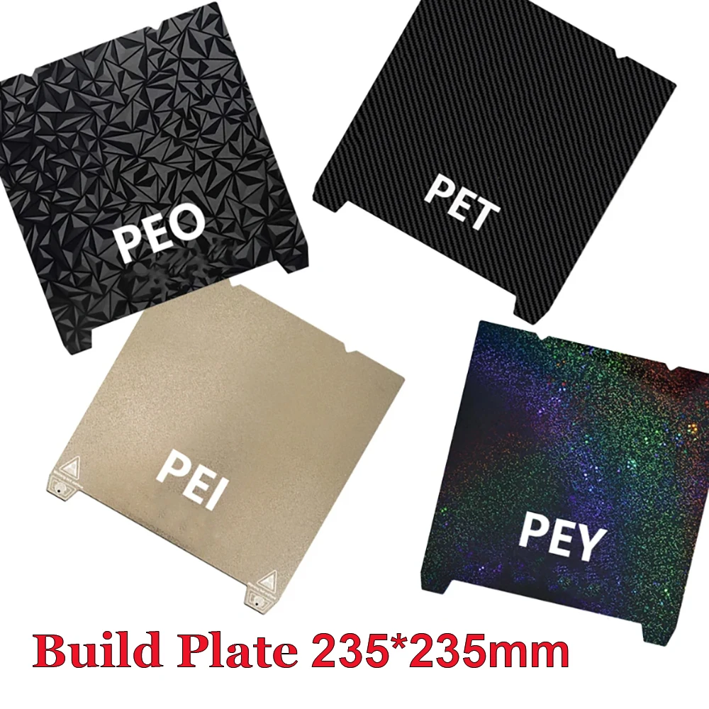 235x235 Texturierte PEI Creality K1 Bauplatte K1C Bed H1H PEO Glatte Magnetfolie für 3D-Drucker Ender 5 S1 Ender 3 V3 Se Platte Image